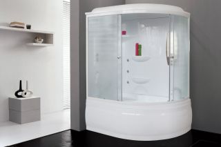 Душевой бокс Royal Bath ALP левый стекло матовое 170x100см RB170ALP-C-L