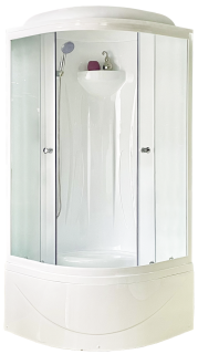 Душевая кабина Royal Bath BK стекло матовое 90x90см RB90BK1-M
