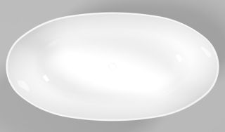 Ванна из искусственного камня Whitecross Diamond 0201.170087.100 170x87см белый глянец