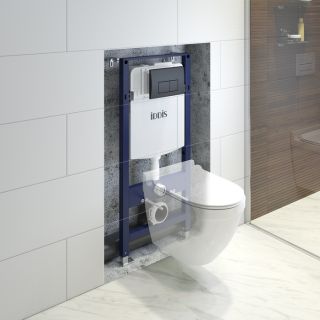 Комплект 2 в 1: инсталляция и клавиша смыва IDDIS Optima Home OPH00MBi32K клавиша OPH10B0i77 чёрный матовый