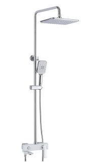 Душевая стойка Rose R2736F белый/хром