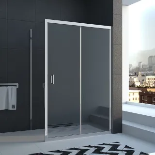 Душевой уголок Veconi Rovigo RV-040, 1000х800х1850, хром, стекло прозрачное