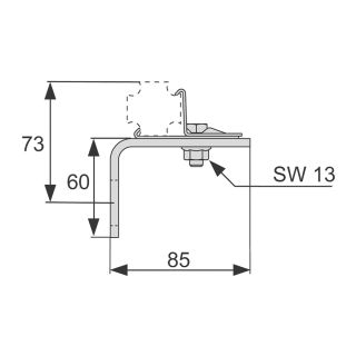 Одинарное крепление TECE TECEspring S030002