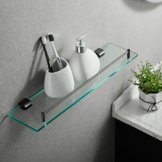 Полка стеклянная Rose RG1719T 50см пепельный