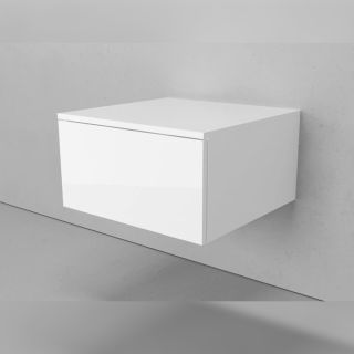 Тумба подвесная без столешницы Velvex Unit tp.UNI.50.1Y белый матовый, 50 см