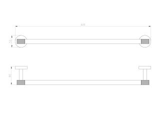 Вешалка для полотенец Wonzon & Woghand Majestic WW-9212 чёрный/золото