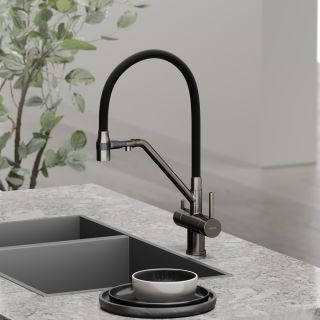 Смеситель для кухни Sancos Dora SC4003GG воронёная сталь