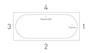 Ванна из искусственного камня Salini Ornella Axis S-Sense 103413GRH 170x75см RAL снаружи