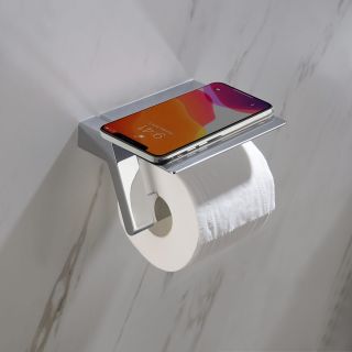Держатель для туалетной бумаги Timo Selene с полкой для телефона хром 10043/00