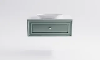 Тумба с раковиной Astra-Form Шарм 4631177713682 100 см зелёный матовый