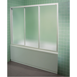 Шторка на ванну Ravak Supernova AVDP3-160 40VS0102ZG Grape профиль белый