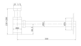 Сифон для раковины ABBER AF0030NG никель