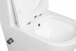 Унитаз-компакт SantiLine SL-5014SM-BD с функцией биде и встроенным смесителем белый