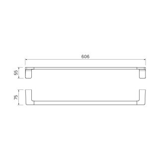 Полотенцедержатель IDDIS Slide одинарный хром SLISC10i49