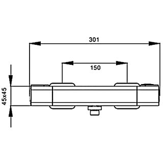 Смеситель для душа с термостатом Gappo G2091 хром