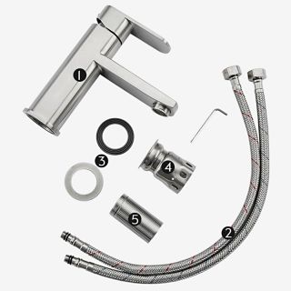 Смеситель для раковины Frap F10805 Сатин