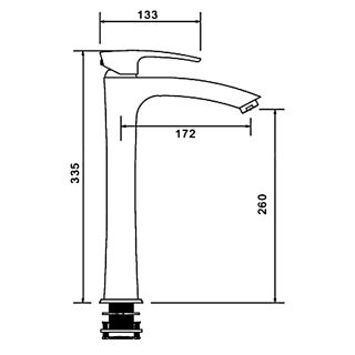 Смеситель для раковины Gappo G1007-42 бронза