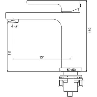 Смеситель для раковины Gappo G1017-8 белый/хром