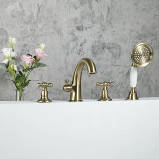 Смеситель на борт ванны Gappo G1189-4 бронза