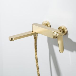 Смеситель для ванны Gappo G3210-3 золотой сатин