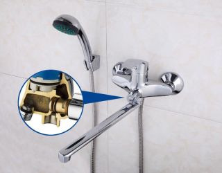 Смеситель для ванны и душа Frap F22021 хром