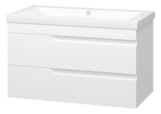 Подвесная тумба под раковину Misty Софт 90см белый