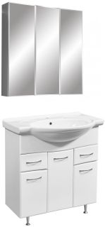 Тумба под раковину Stella Polar Концепт 80см белый SP-00000128