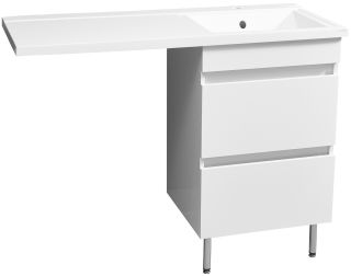 Тумба под раковину для стиральной машины Stella Polar Мадлен 110 белый SP-00000852