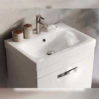 Тумба под раковину подвесная Velvex Estea tp.EST.MOD.60.1Y, 60 см