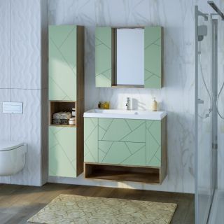 Ниша для пенала Бриклаер Кристалл 4627125417108 90 см дуб гранж песочный