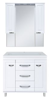 Напольная тумба под раковину Misty Терра 90см белый