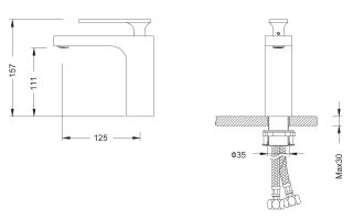 Смеситель для раковины Timo Torne антик 4361/02F антик