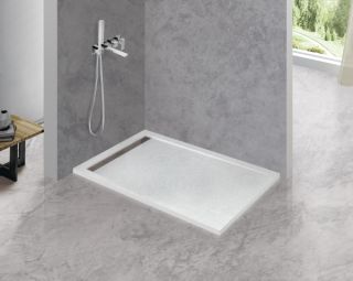 Душевой поддон из искусственного мрамора CEZARES TRAY-AS-AH-120/70-30-W белый