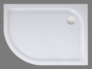 Душевой акриловый поддон 100x80см, правосторонний, белый BelBagno TRAY-BB-RH-100/80-550-15-W-R