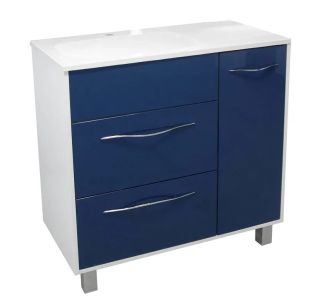 Напольная тумба под раковину Эстет Barcelona ФР-00003582 Л 90см два ящика одна дверь