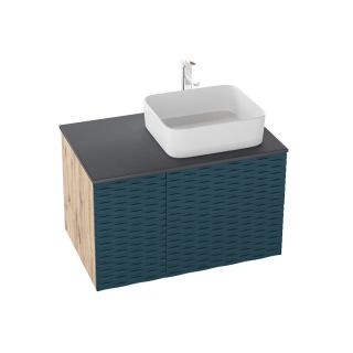 Тумба под раковину Grossman Альба 108012 80см веллингтон/бриз