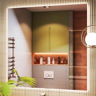 Зеркало с подсветкой Vigo Quadro Comfort 146 100 см