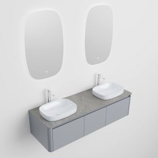 Тумба с раковиной Black&White Universe 9151600-2 Double 160 см бежевый