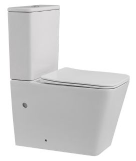 Унитаз-компакт ABBER Rechteck AC1210 безободковый белый