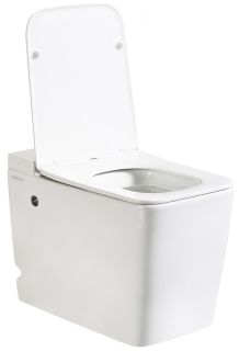 Приставной унитаз ABBER Rechteck AC1212P с импульсным смывом белый вертикальный выпуск