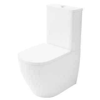 Унитаз-компакт Azario Renda AZ-8693 безободковый в комплекте с арматурой и сиденьем микролифт