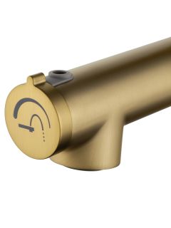 Смеситель для раковины Wonzon & Woghand WW-H1017-BG с функцией полоскания брашированное золото