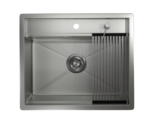 Мойка кухонная Granula 6051, СТАЛЬ МАТОВАЯ