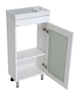 Напольная тумба под раковину Misty Урал 40см белый