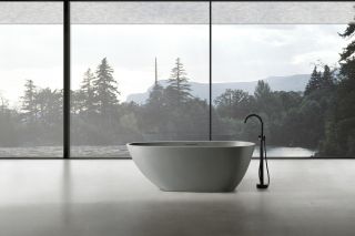 Ванна из искусственного камня ABBER Dortmund AM9911MLG 170x75см светло-серый матовый