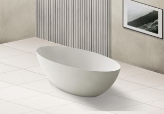 Ванна из искусственного камня ABBER Stein AS9625-1.7 170x80см белый матовый