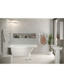 Ванна из искусственного камня Фэма Стиль Виктория на подиуме 170x70 см