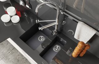 Кухонная мойка Florentina Вега 335/160 чёрный