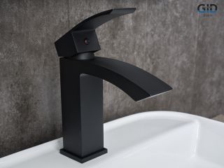 Смеситель для раковины Gid Victoria L120-BM-K L120BMK черный матовый