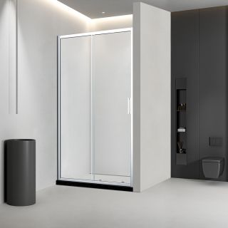 Душевая дверь Veconi Vianno VN-46, 1000x1950, хром, стекло прозрачное